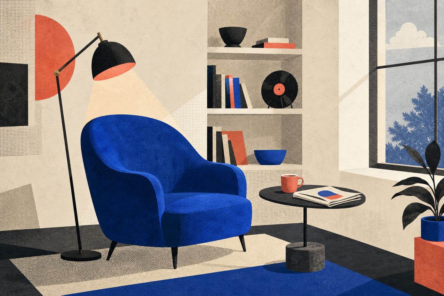 Lumeric Lounge — eine Editorial-Lounge-Szene